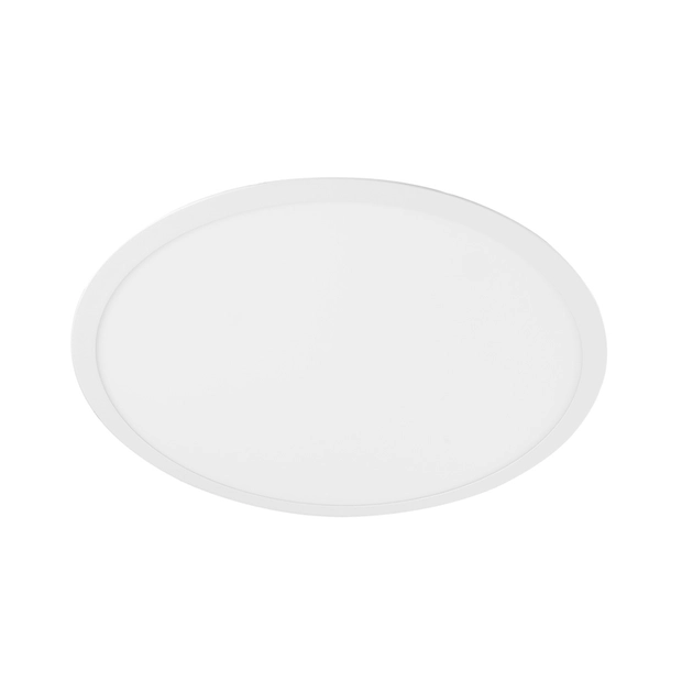 Plafon Led De Embutir Redondo Aluminio Branco 48w Panel