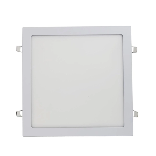 Plafon Led De Embutir Quadrado Branco 24W Panel - LED BRANCO QUENTE (3000K)