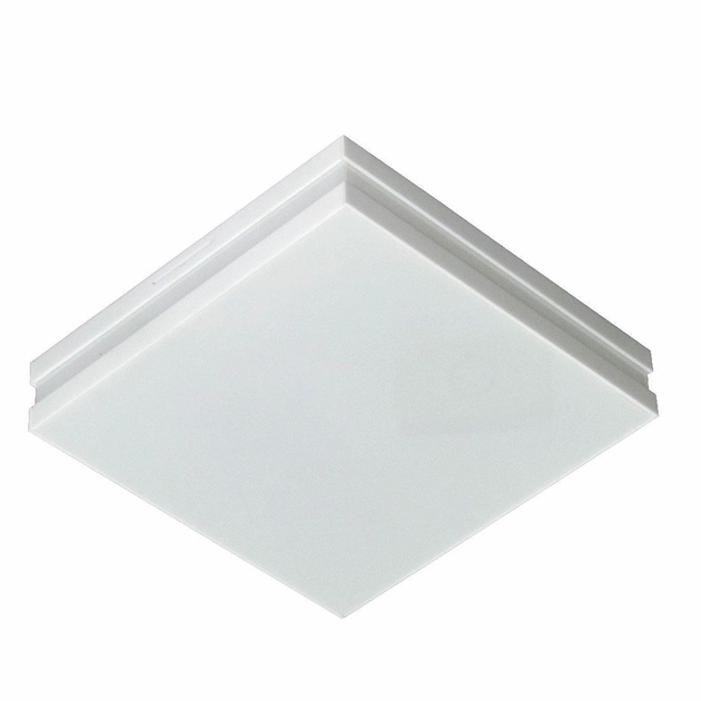 Plafon Led De Sobrepor Quadrado Aluminio Branco 25w Bilbao