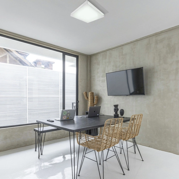 Plafon Led De Sobrepor Quadrado Branco 25w Valencia