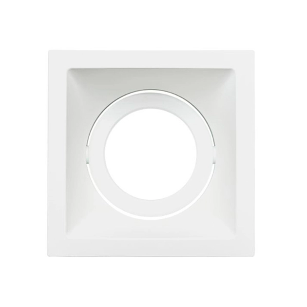 Plafon Embutir Aluminio Branco Square