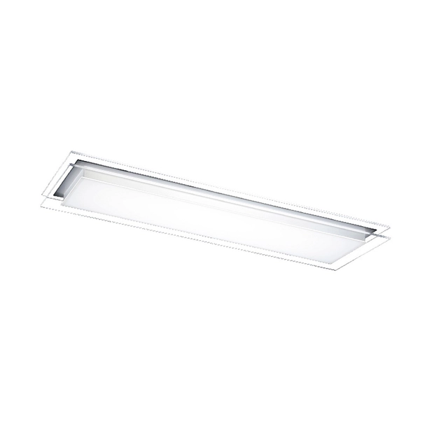 Plafon Embutir Aluminio Acrilico Opalino Branco