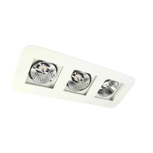 Plafon Embutir Aluminio Branco 47cm