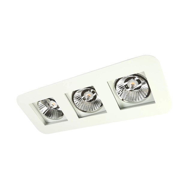 Plafon Embutir Aluminio Branco 47cm