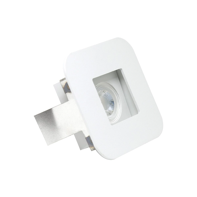 Plafon Embutir Aluminio Inox Branco 8cm