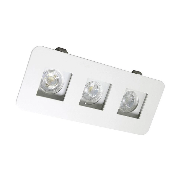 Plafon Embutir Aluminio Branco 19,5cm