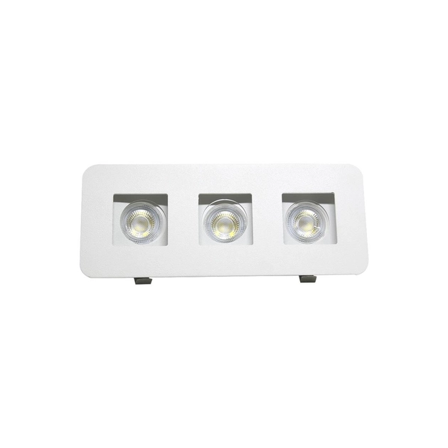 Plafon Embutir Aluminio Branco 19,5cm