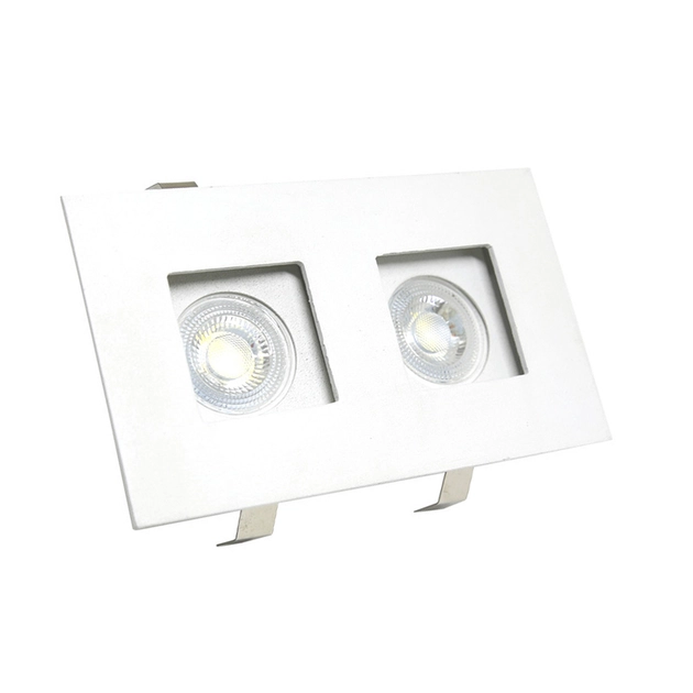 Plafon Embutir Aluminio Branco Mr-11 13,5cm