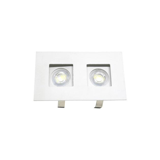 Plafon Embutir Aluminio Branco Mr-11 13,5cm