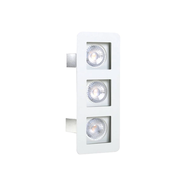 Plafon Embutir Aluminio Branco 22cm