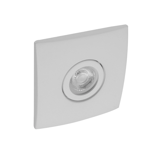 Plafon Embutir Aluminio Branco 9x9cm