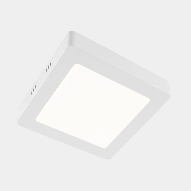 Kit 4 Plafons LED Sobrepor Quadrado 12W 780lm Branco 17cm