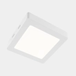 Kit 4 Plafons LED Sobrepor Quadrado 12W 780lm Branco 17cm - LED BRANCO QUENTE (3000K)