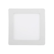 Kit 4 Plafons LED Sobrepor Quadrado 12W 780lm Branco 17cm - LED BRANCO FRIO (6000K)