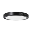 Kit 10 Plafons LED Sobrepor Redondo 24W Preto Ø30cm - LED BRANCO FRIO (6000K)