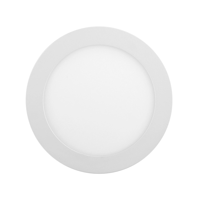 Plafon Led De Sobrepor Redondo Branco 12W Moldura - LED BRANCO FRIO (6000K)