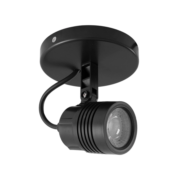 Spot Led De Sobrepor Preto 6w 38 Ip65 Optical