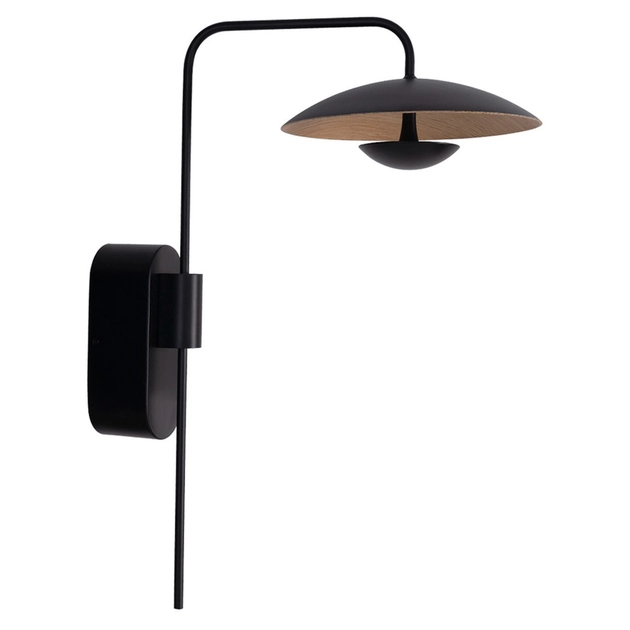 Arandela Led Aluminio Preto Freijo 6w 3000k Shimeji