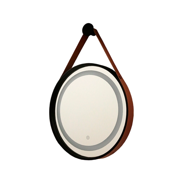 Espelho Led Touch Aluminio Preto 30w 3000k A 6500k Jules