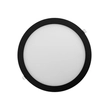 Kit 2 Plafons LED Embutir Preto Redondo 24W - LED BRANCO QUENTE (3000K)