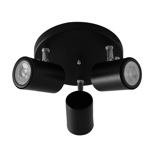 Spot Sobrepor Aluminio Preto 12cmx4cm