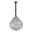 Pendente Cristal Metal Cromado Ø60cm Glamour