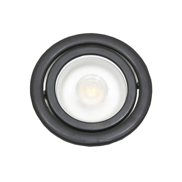 Plafon Embutir Aluminio Preto 16,5cm