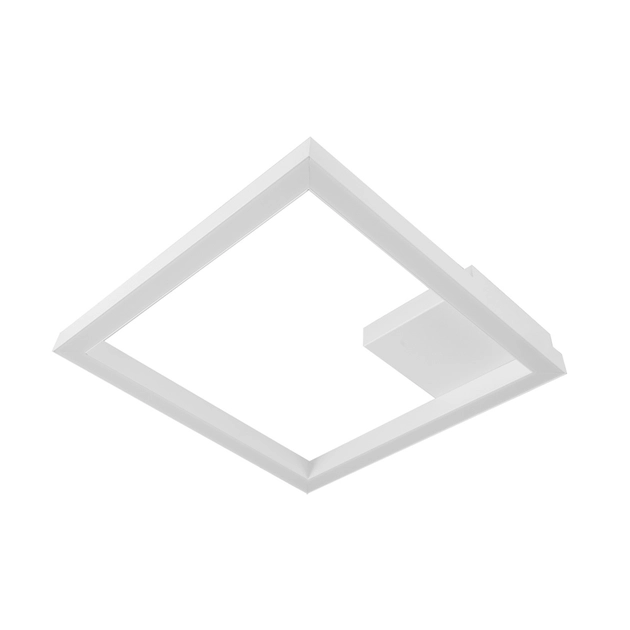 Plafon Led Sobrepor Quadrado 33,6w Luz Amarela Fit