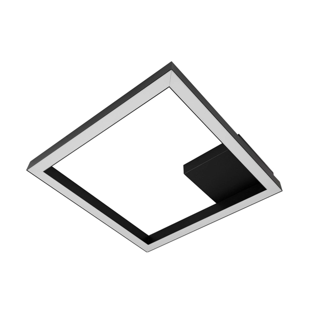 Plafon Led Sobrepor Quadrado 33,6w Luz Amarela Fit