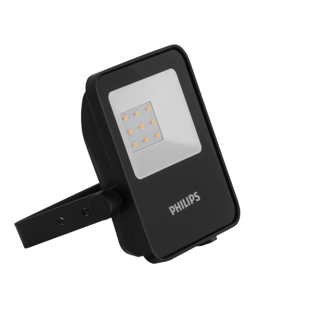 Projetor Plastico Vidro Preto Led 10w 3000k Ip65