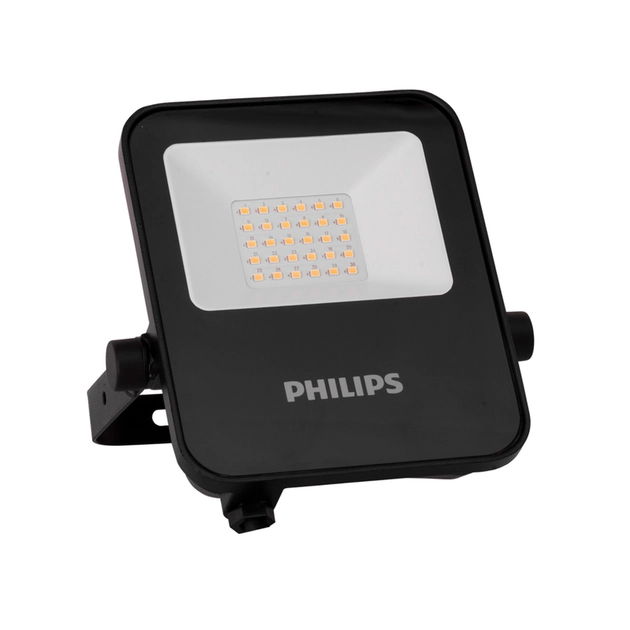 Projetor Led Plastico Vidro Preto 30w 3000k Ip65