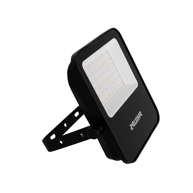 Projetor Plastico Vidro Preto Led 50w 3000k Ip65